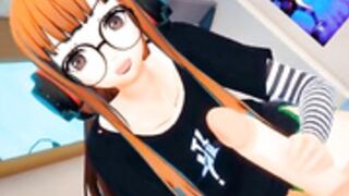 Futaba's first handjob