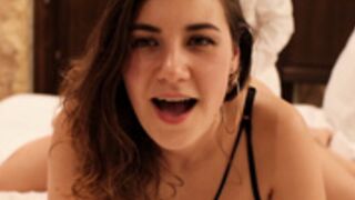 xoHannaJoy - Extra Sloppy 🥵 Throatfuck & Cum on Pussy 🥂
