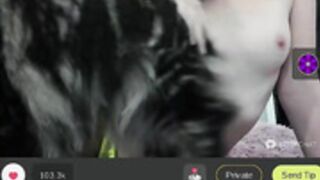 Alexia_Biriti Topless with adorable kitty