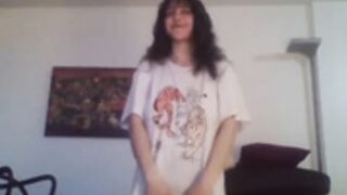 Dreianova touching herself