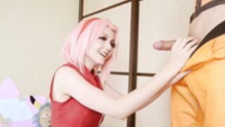 Sakura gives Naruto some ass (literally)