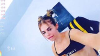 Pinches for fisting. Realizes she's been banned 4 it