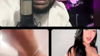 elisa colman cojiendo en un live de instagram