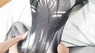 Chinese shemale cosplay Spiderman