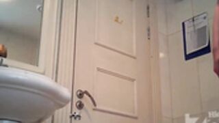 Hidden Zone - Blonde Pissing in Black Tights