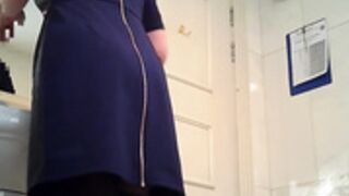 Hidden Zone - Blonde Pissing in Black Tights