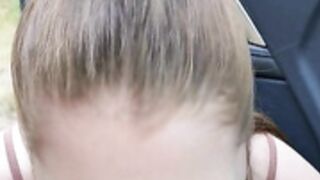 Damania outdoor blowjob