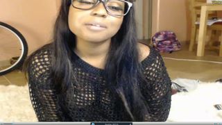 icequeen00 sucking her dildo machine pt 4