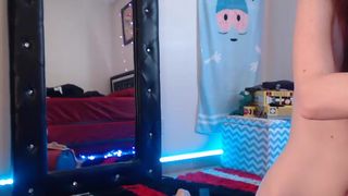 siren666, sybian, small tits, redhead, skinny