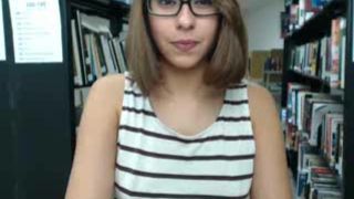 Steph Kegels - Library cute ass