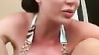 Drunken Romanian whore Bianca Pop show pussy