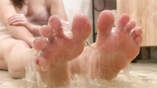 Slime on feet