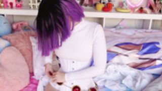 RAVEN HELPS YOU JERK OFF! - INDIGO WHITE