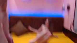 redjinaandross, facial, cum on face and boobs, POV, blo