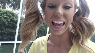 RachelSinger - Playing on the trampoline masturbation