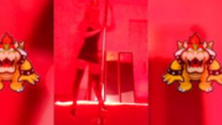 Bowsette Cosplay Pole Dance Strip Tease by SheyTheGay