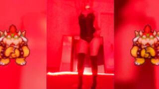 Bowsette Cosplay Pole Dance Strip Tease by SheyTheGay