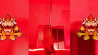 Bowsette Cosplay Pole Dance Strip Tease by SheyTheGay