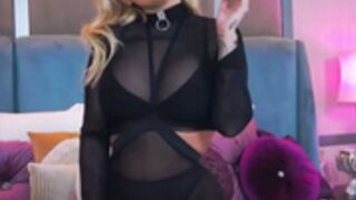 Leximoon smoking in Black Leather Boots