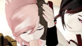 Neo and ruby blowjob rwby
