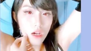 Big Dick Asian Femboy Handjob Cum
