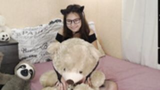 TinySpiny dance with teddy