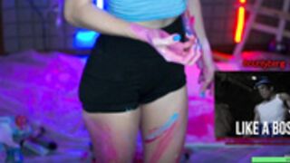 b_u_l_o_c_h_k_a painting with feet