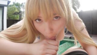 VirtualGeisha - Poolside BJ and Assjob