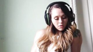 Brittni Kent Masturbating by the window