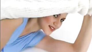 Gymnast showing her flexibility