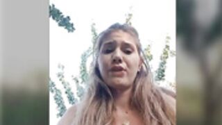 DidiHairyPussy Lifting Her Skirt Outdoors (NA)