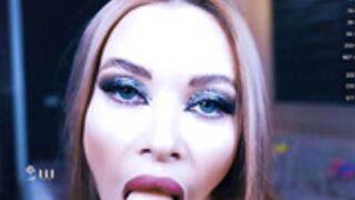 Sophia after in her Photo Session Makeup and some Pig