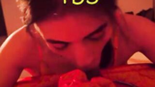 Anabella galeano blowjob in Christmas