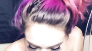 ZzVioletzZ Purple Dildo BJ