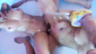 emma lovett baby oil and big boobs bgg threesome