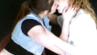 Girls makeout and get caught by boyfriend