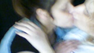 Girls makeout and get caught by boyfriend
