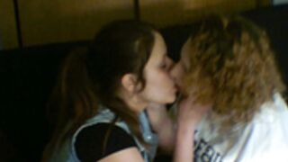 Girls makeout and get caught by boyfriend