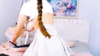 ambergem a total banger of ass & tits in solo action