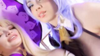 Octokuro & Leah Meow: Ganyu and Lisa lesbian