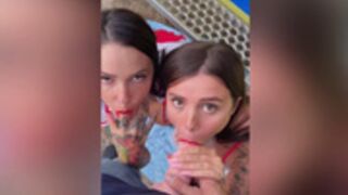 Hélène Boudreau | Noémie Dufresne - French Canadian Nurses 💉 Fucks in Ambulance 🚑