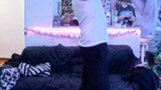 Masha invites another guest and have sex and blowjob