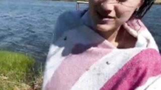 kistochkaa omg ukrainian in the river