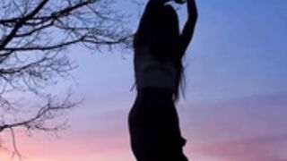 Coy_amina sunset dance, no nudity