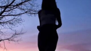 Coy_amina sunset dance, no nudity