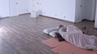 Masha and another pussy eat and fuck in fitness room