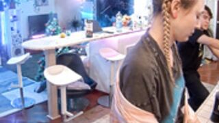 Masha is kissed on the tits