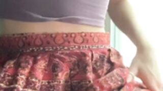 Rubbing and warming up by a Window