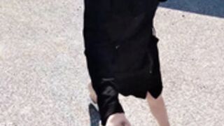 NaughtyGardenGirl Train Station Strip