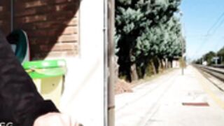 NaughtyGardenGirl Train Station Strip